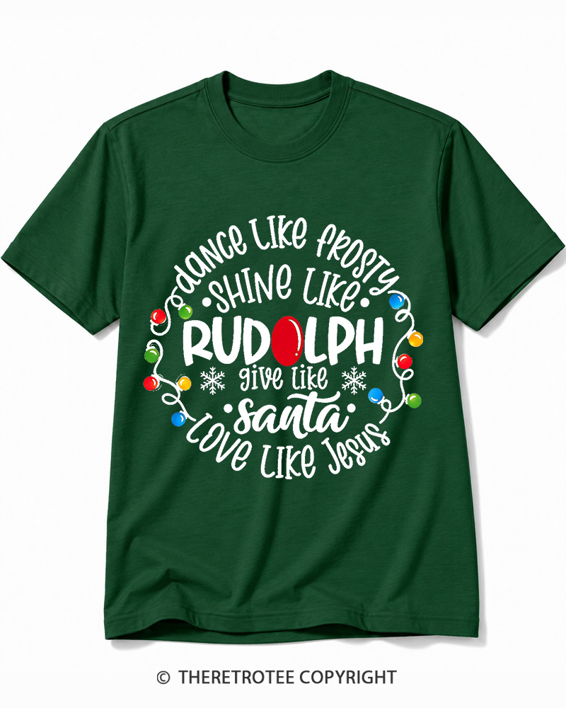 TheRetroTee Jive like Santa Retro Cotton T-Shirt