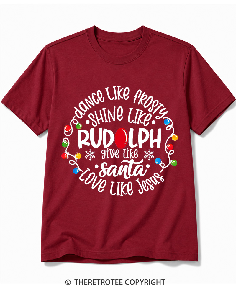 TheRetroTee Jive like Santa Retro Cotton T-Shirt
