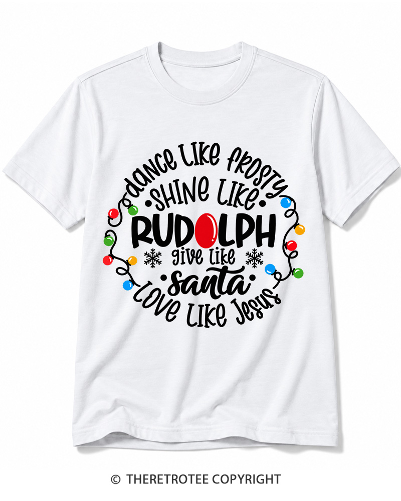 TheRetroTee Jive like Santa Retro Cotton T-Shirt