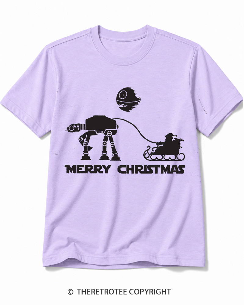 TheRetroTee Merry Christmas 1980s Cotton T-Shirt