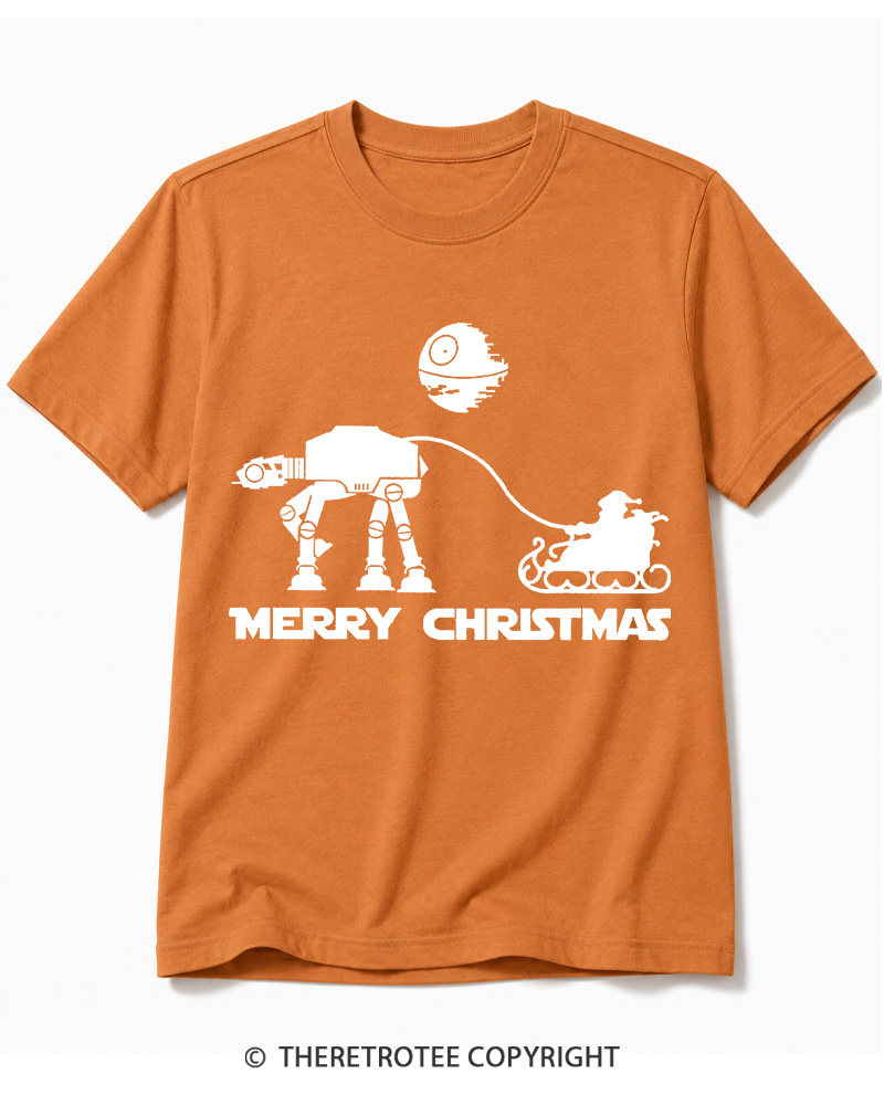 TheRetroTee Merry Christmas 1980s Cotton T-Shirt