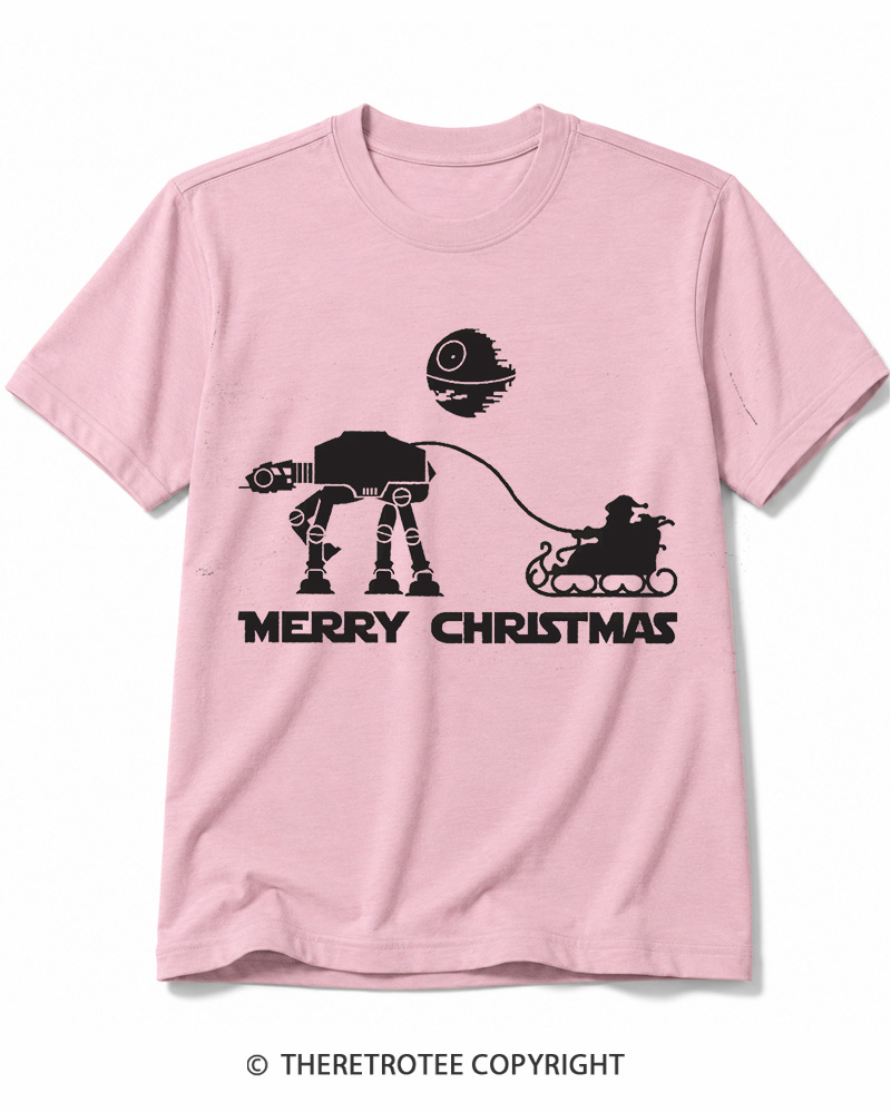 TheRetroTee Merry Christmas 1980s Cotton T-Shirt