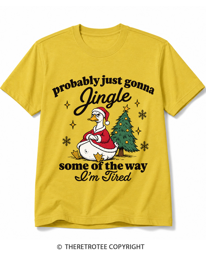 TheRetroTee Probably Just Gonna Jingle 1960s Cotton T-Shirt