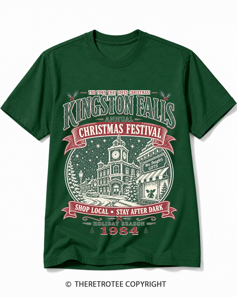 TheRetroTee The Town That Loves Christmas 1980s Cotton T-Shirt