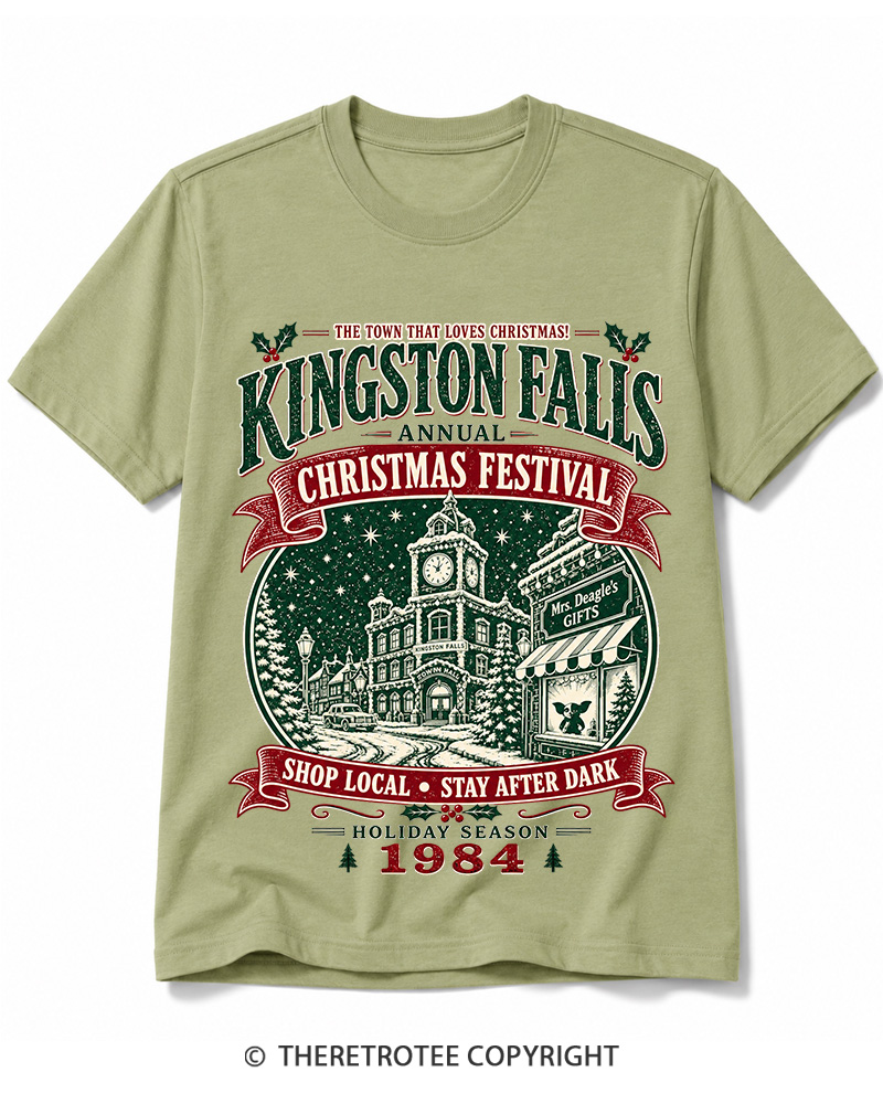 TheRetroTee The Town That Loves Christmas 1980s Cotton T-Shirt