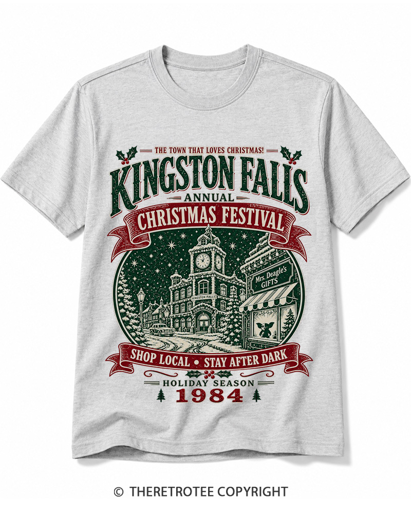 TheRetroTee The Town That Loves Christmas 1980s Cotton T-Shirt