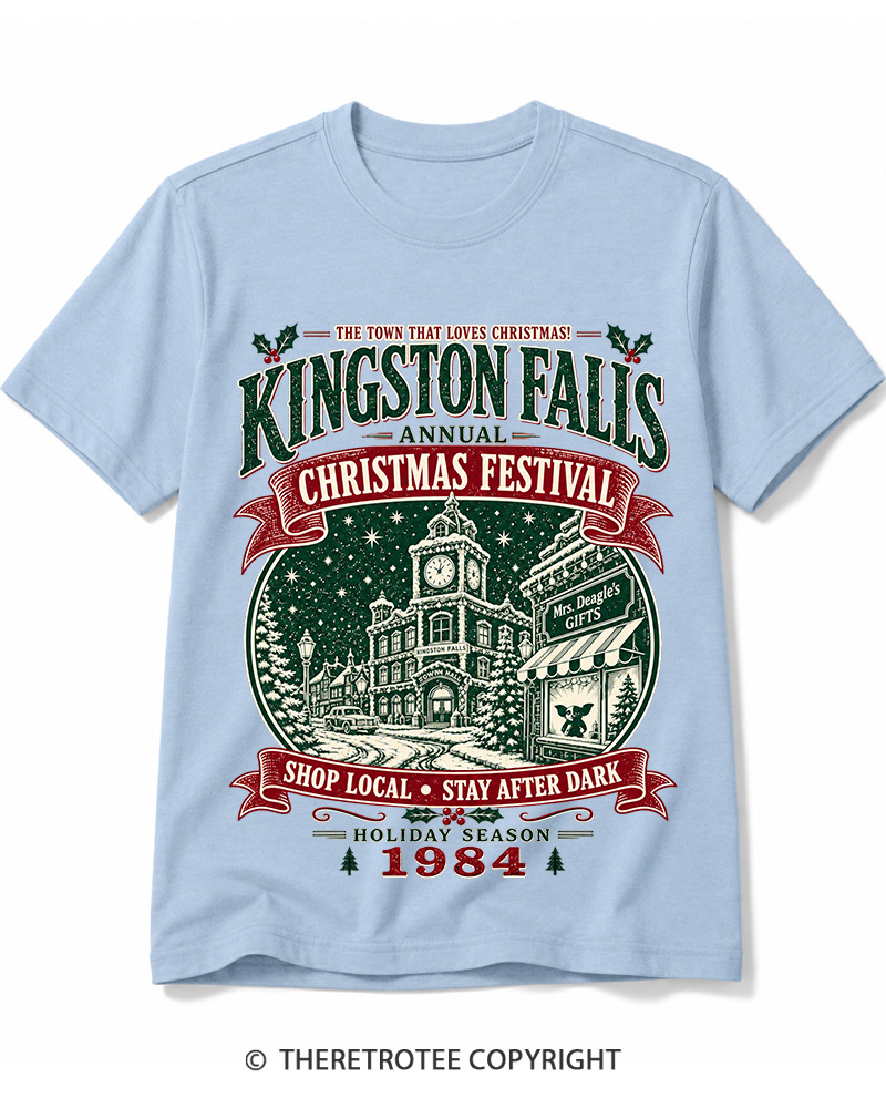TheRetroTee The Town That Loves Christmas 1980s Cotton T-Shirt