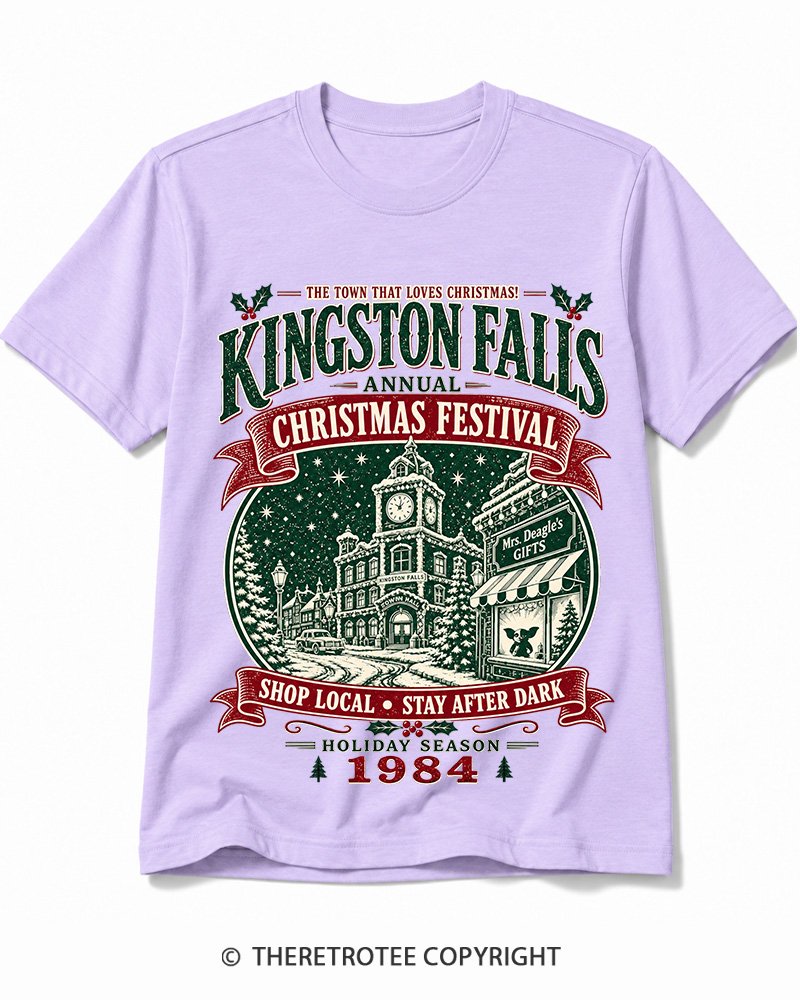 TheRetroTee The Town That Loves Christmas 1980s Cotton T-Shirt