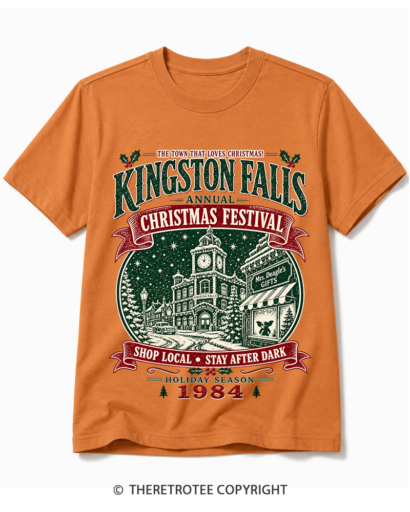 TheRetroTee The Town That Loves Christmas 1980s Cotton T-Shirt