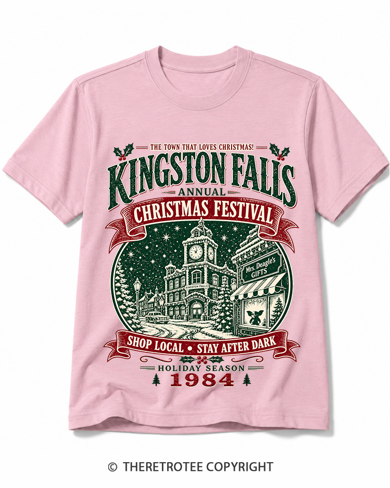 TheRetroTee The Town That Loves Christmas 1980s Cotton T-Shirt