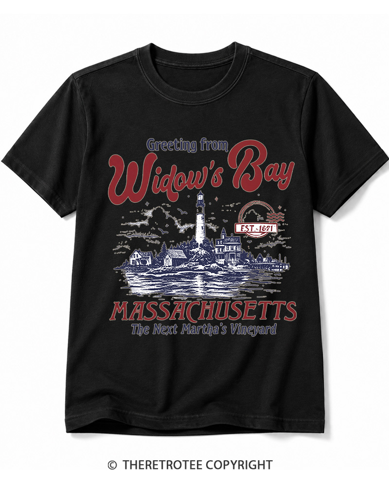 TheRetroTee Getting On Widow’s Bay 1980s Cotton T-Shirt