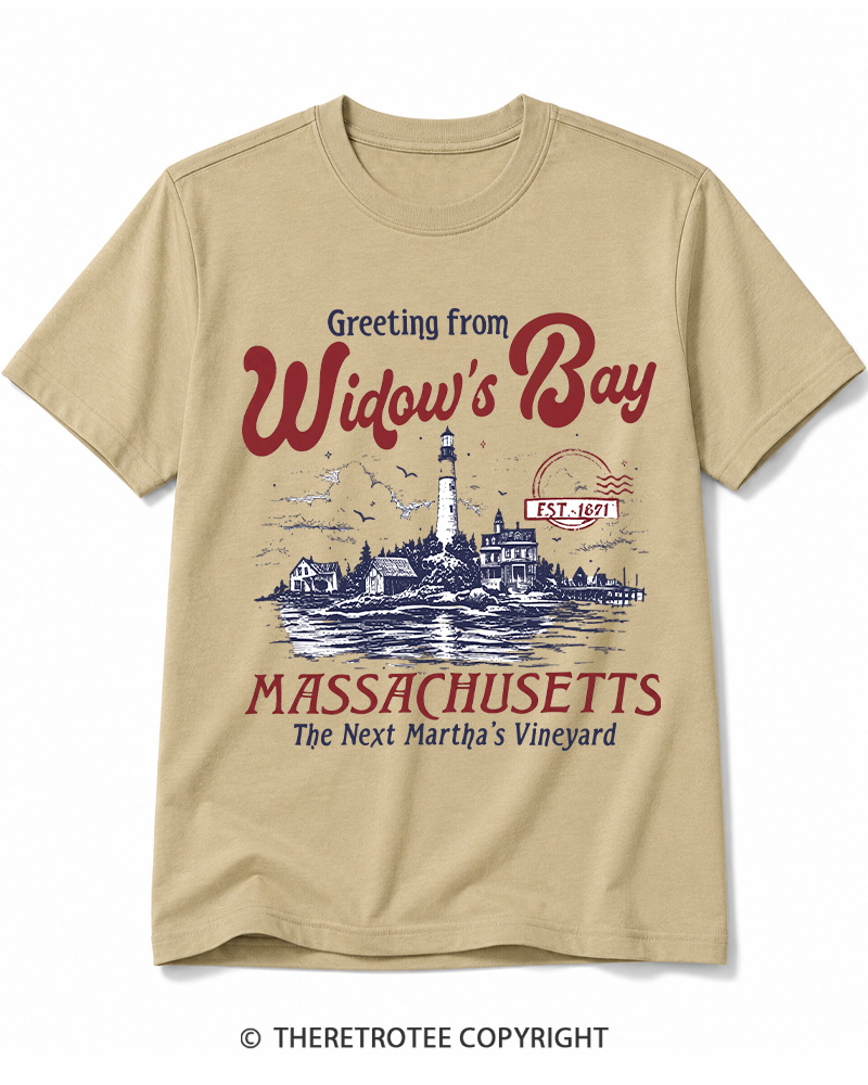 TheRetroTee Getting On Widow’s Bay 1980s Cotton T-Shirt