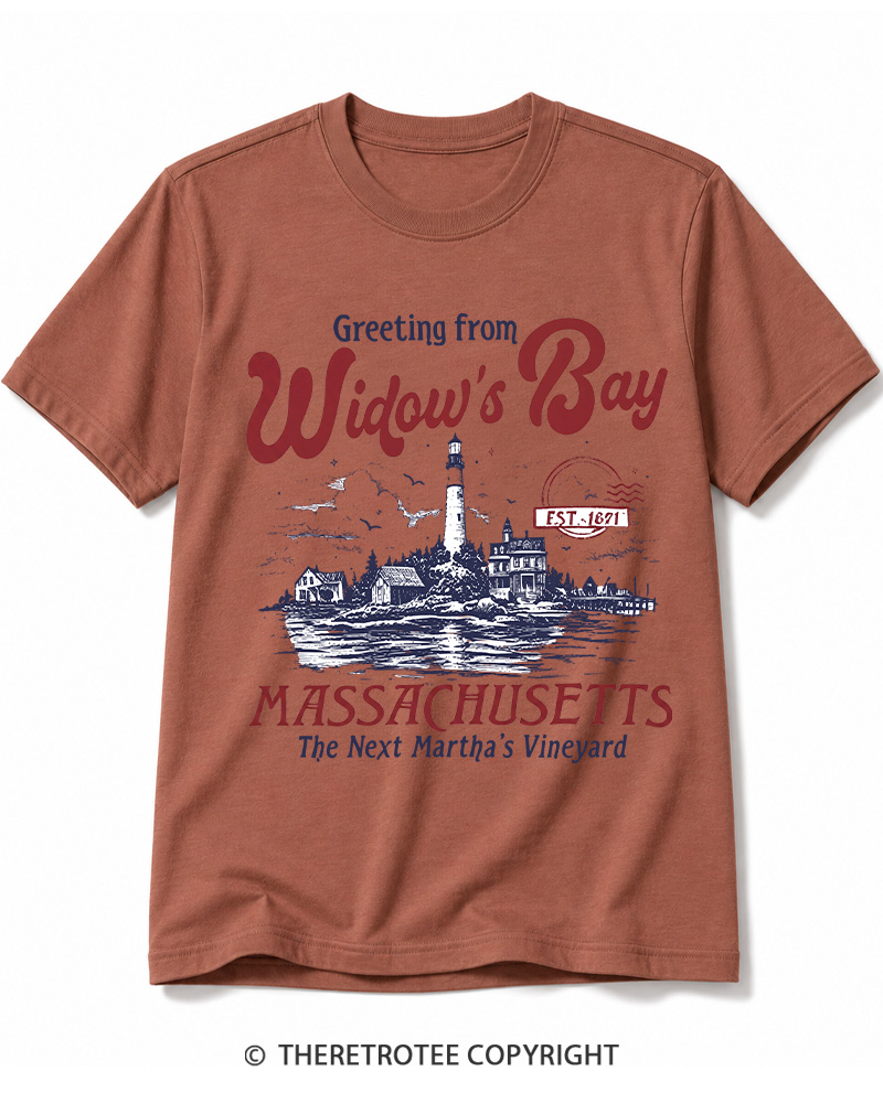 TheRetroTee Getting On Widow’s Bay 1980s Cotton T-Shirt