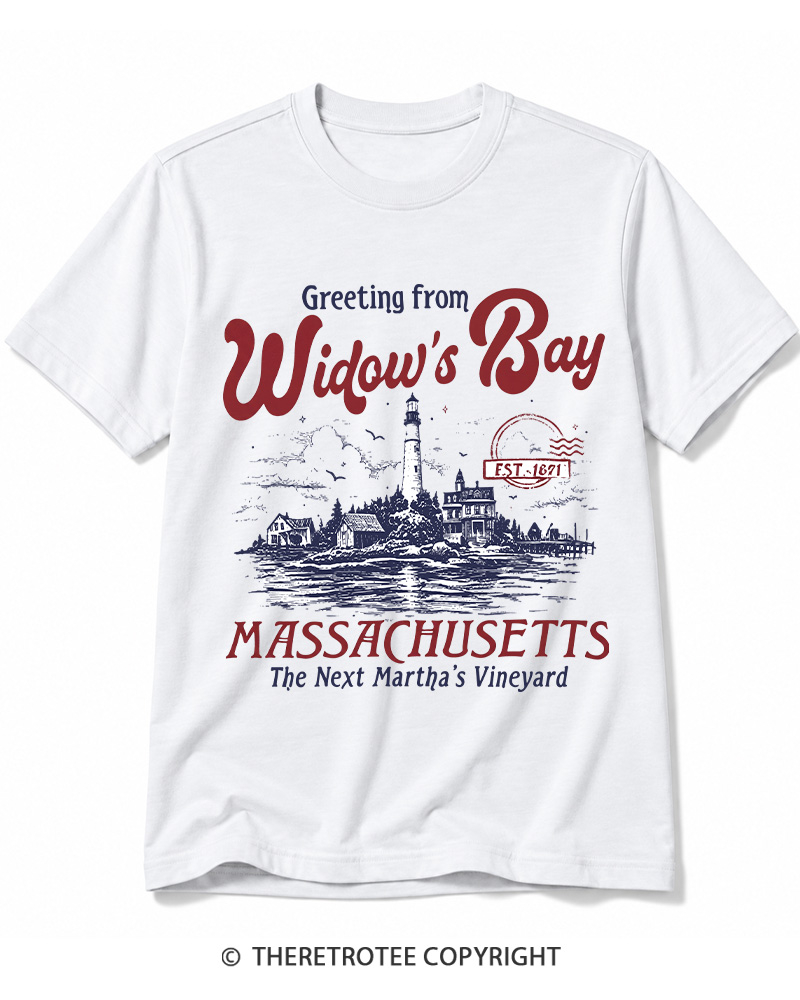 TheRetroTee Getting On Widow’s Bay 1980s Cotton T-Shirt