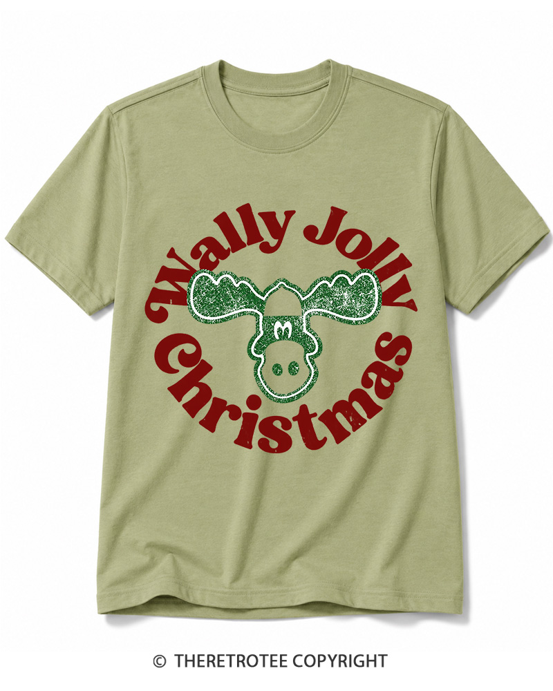 TheRetroTee Wally Jolly Christmas 1980s Cotton T-Shirt