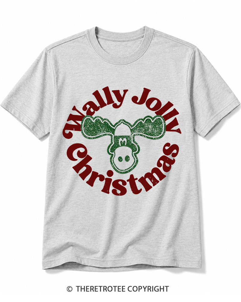 TheRetroTee Wally Jolly Christmas 1980s Cotton T-Shirt