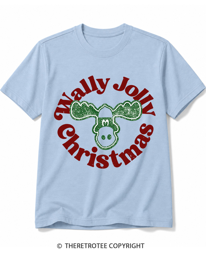 TheRetroTee Wally Jolly Christmas 1980s Cotton T-Shirt
