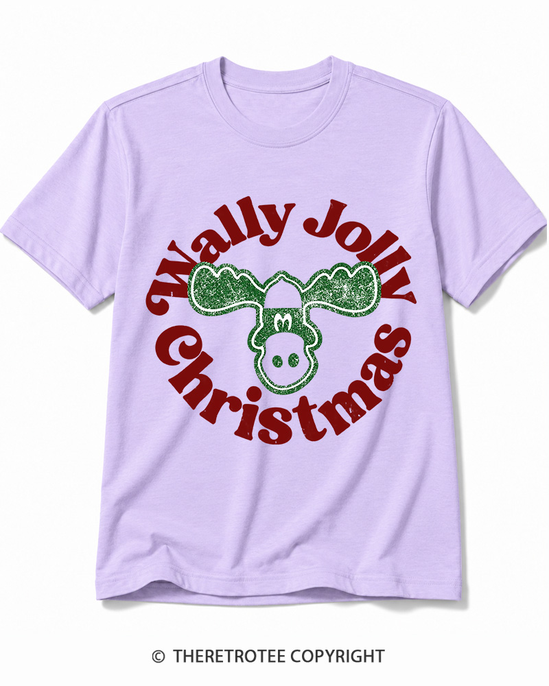 TheRetroTee Wally Jolly Christmas 1980s Cotton T-Shirt