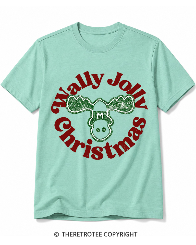 TheRetroTee Wally Jolly Christmas 1980s Cotton T-Shirt