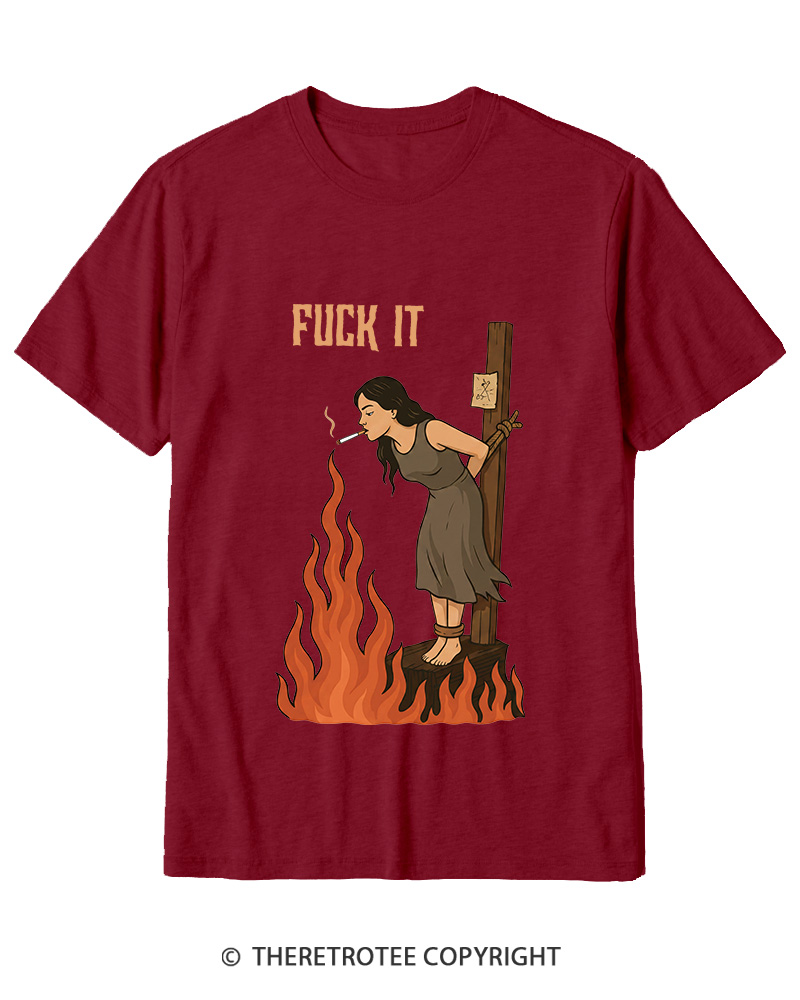 TheRetroTee Fuck It 1970s Cotton T-Shirt