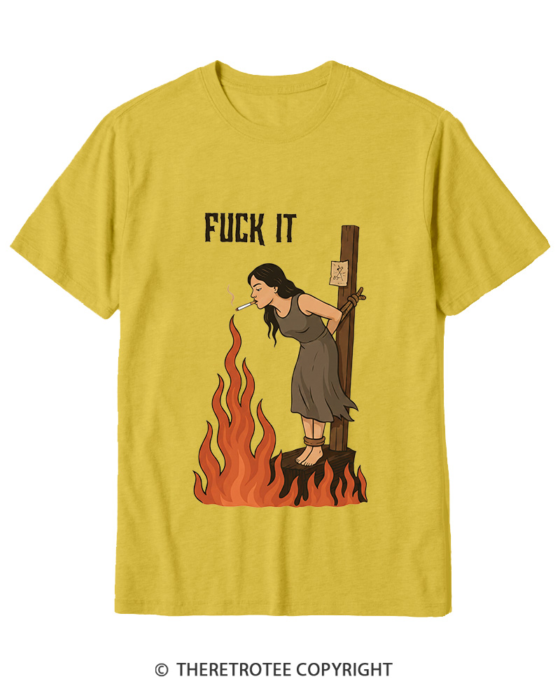 TheRetroTee Fuck It 1970s Cotton T-Shirt