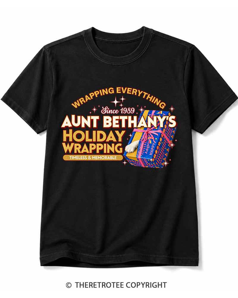 TheRetroTee Wrapping Everything 1980s Cotton T-Shirt