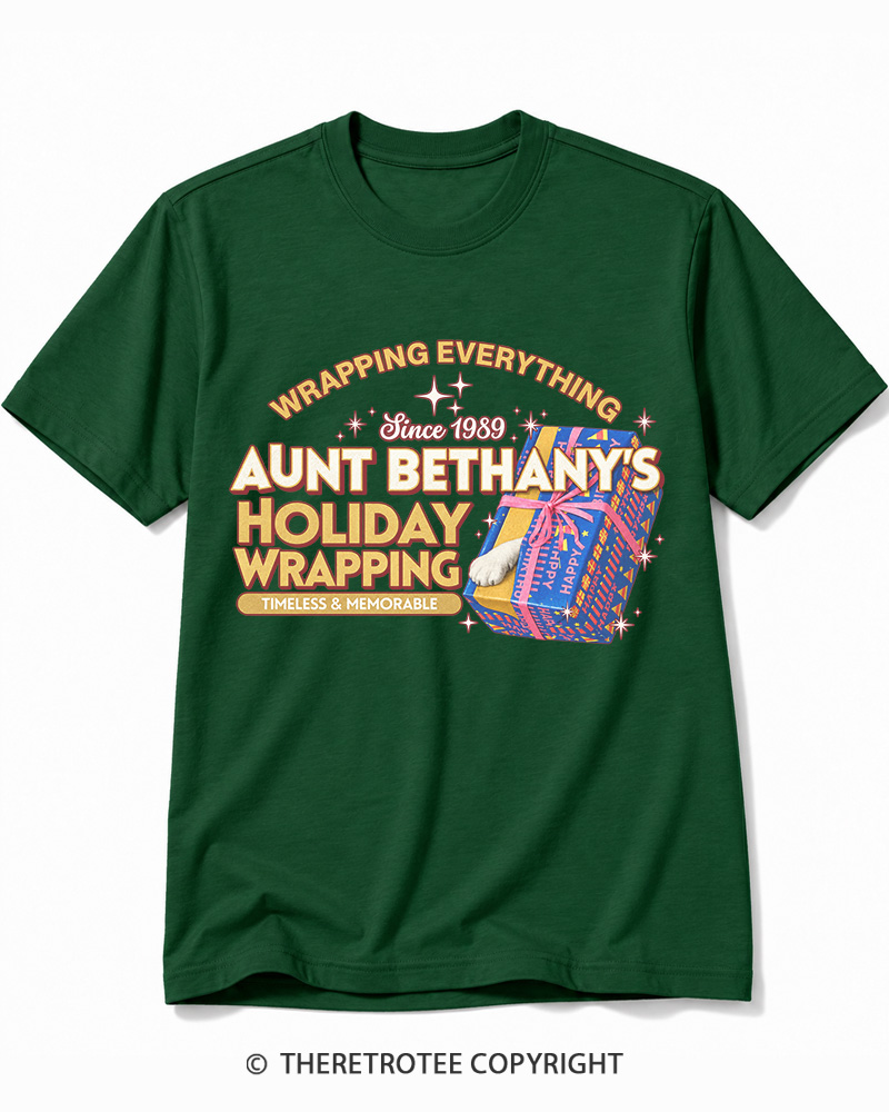 TheRetroTee Wrapping Everything 1980s Cotton T-Shirt