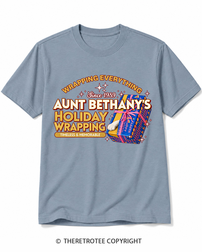 TheRetroTee Wrapping Everything 1980s Cotton T-Shirt