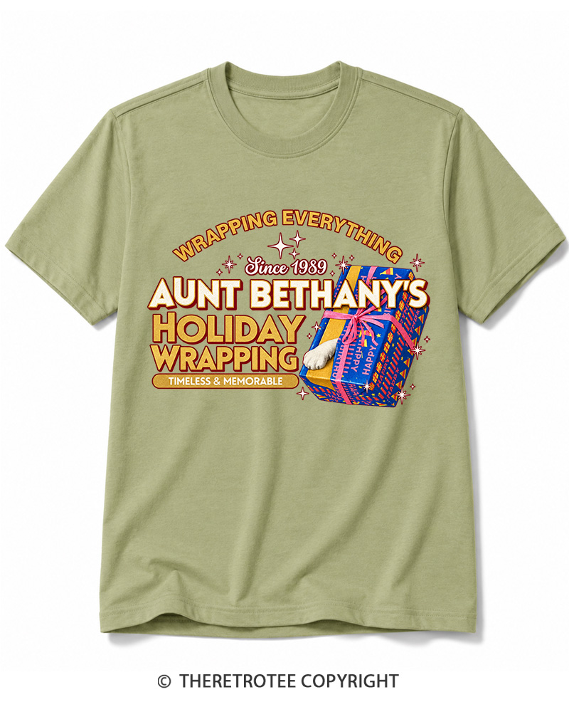 TheRetroTee Wrapping Everything 1980s Cotton T-Shirt