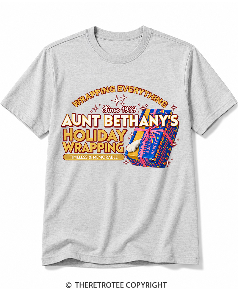 TheRetroTee Wrapping Everything 1980s Cotton T-Shirt