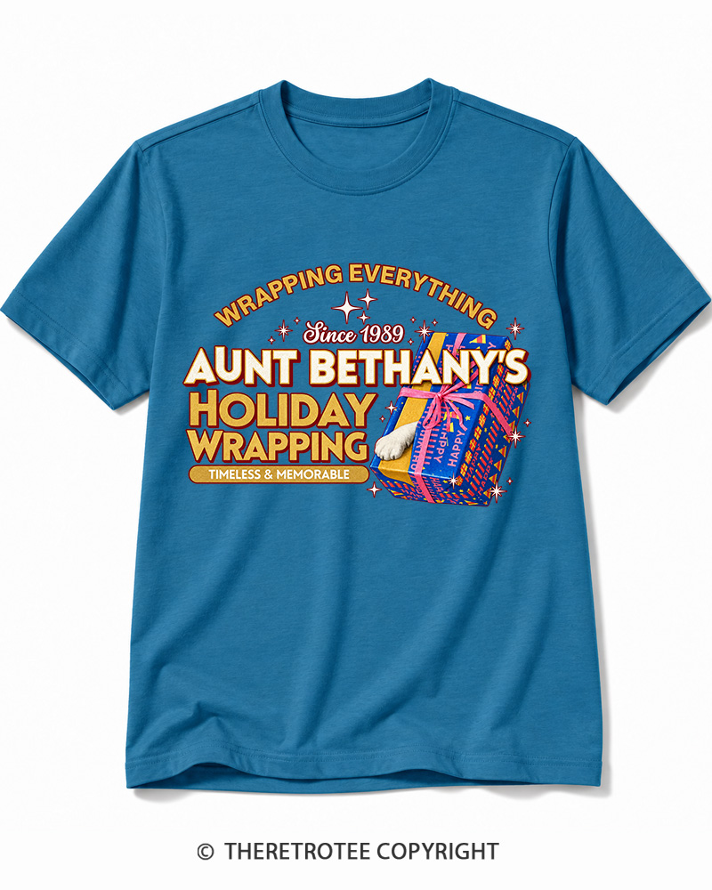 TheRetroTee Wrapping Everything 1980s Cotton T-Shirt