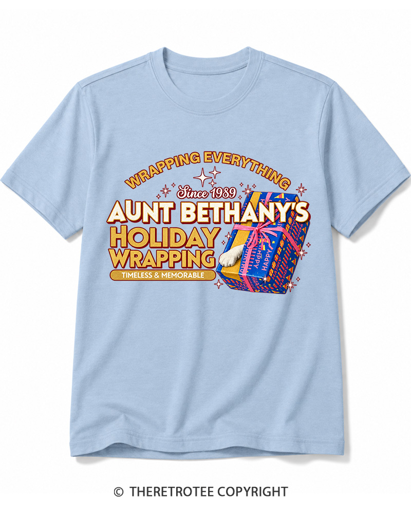TheRetroTee Wrapping Everything 1980s Cotton T-Shirt