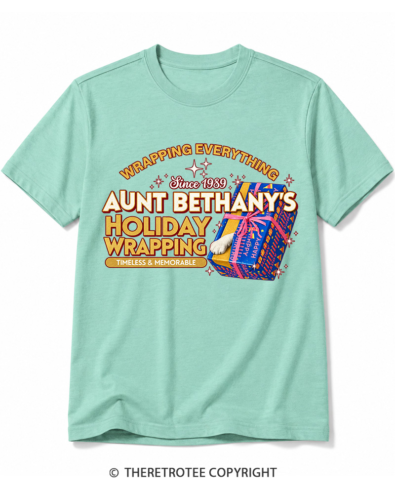 TheRetroTee Wrapping Everything 1980s Cotton T-Shirt