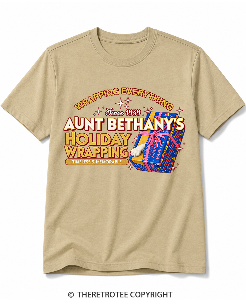 TheRetroTee Wrapping Everything 1980s Cotton T-Shirt