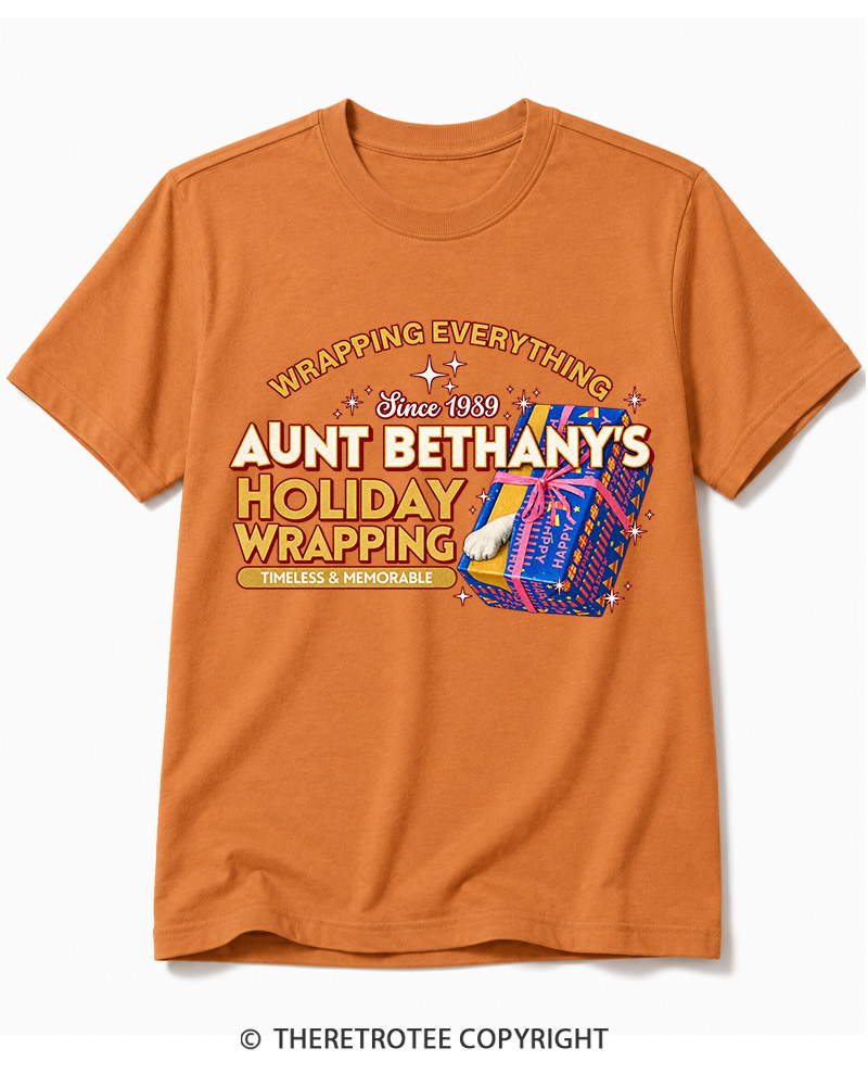 TheRetroTee Wrapping Everything 1980s Cotton T-Shirt