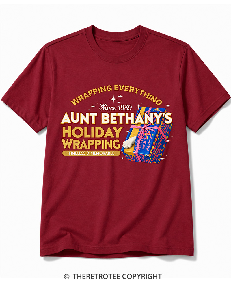 TheRetroTee Wrapping Everything 1980s Cotton T-Shirt