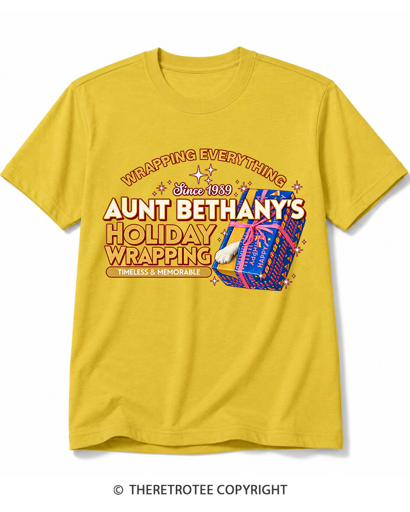 TheRetroTee Wrapping Everything 1980s Cotton T-Shirt