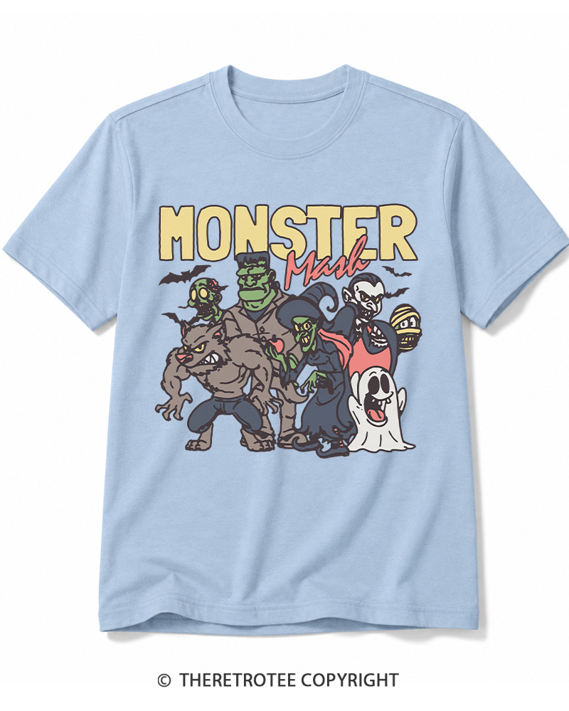 TheRetroTee Halloween Monster Mash Cotton T-Shirt
