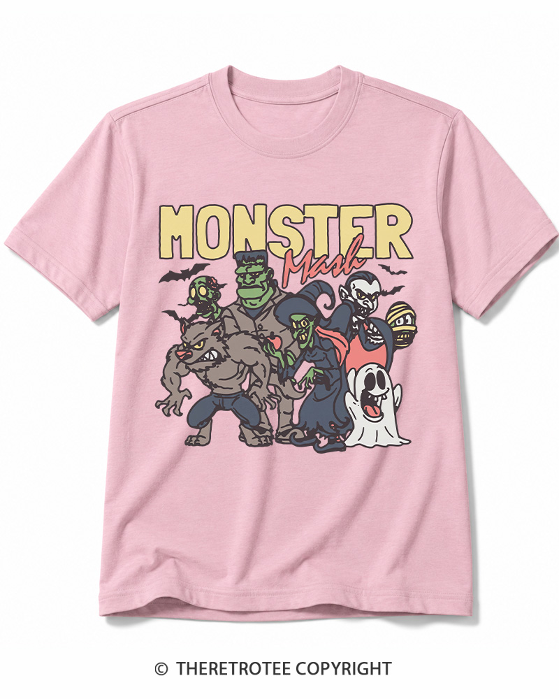 TheRetroTee Halloween Monster Mash Cotton T-Shirt