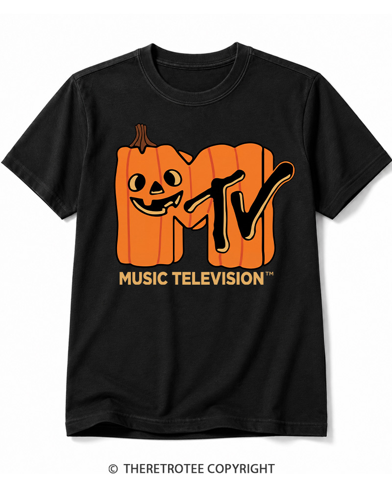 TheRetroTee Halloween Video Radio 1980s Cotton T-Shirt
