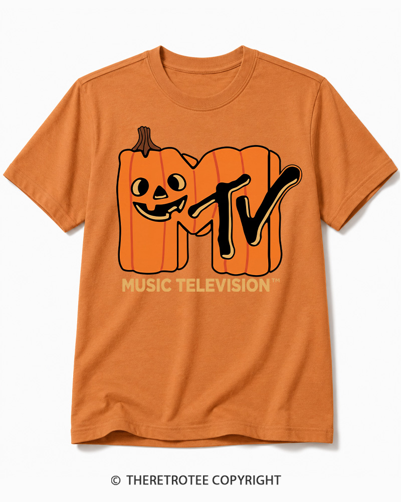TheRetroTee Halloween Video Radio 1980s Cotton T-Shirt