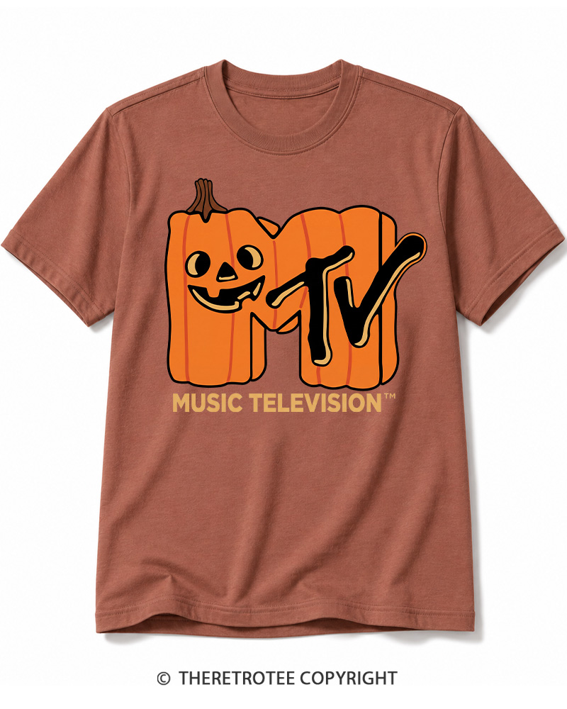 TheRetroTee Halloween Video Radio 1980s Cotton T-Shirt