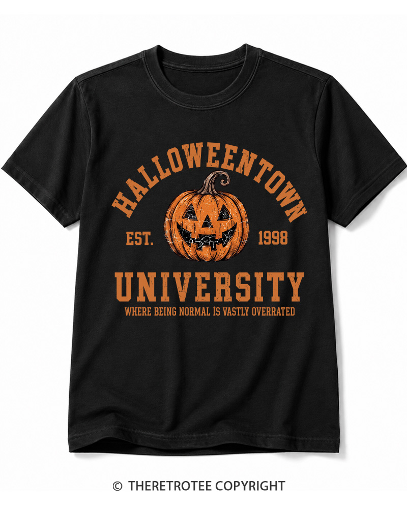 TheRetroTee Halloweentown University Halloween Cotton T-Shirt