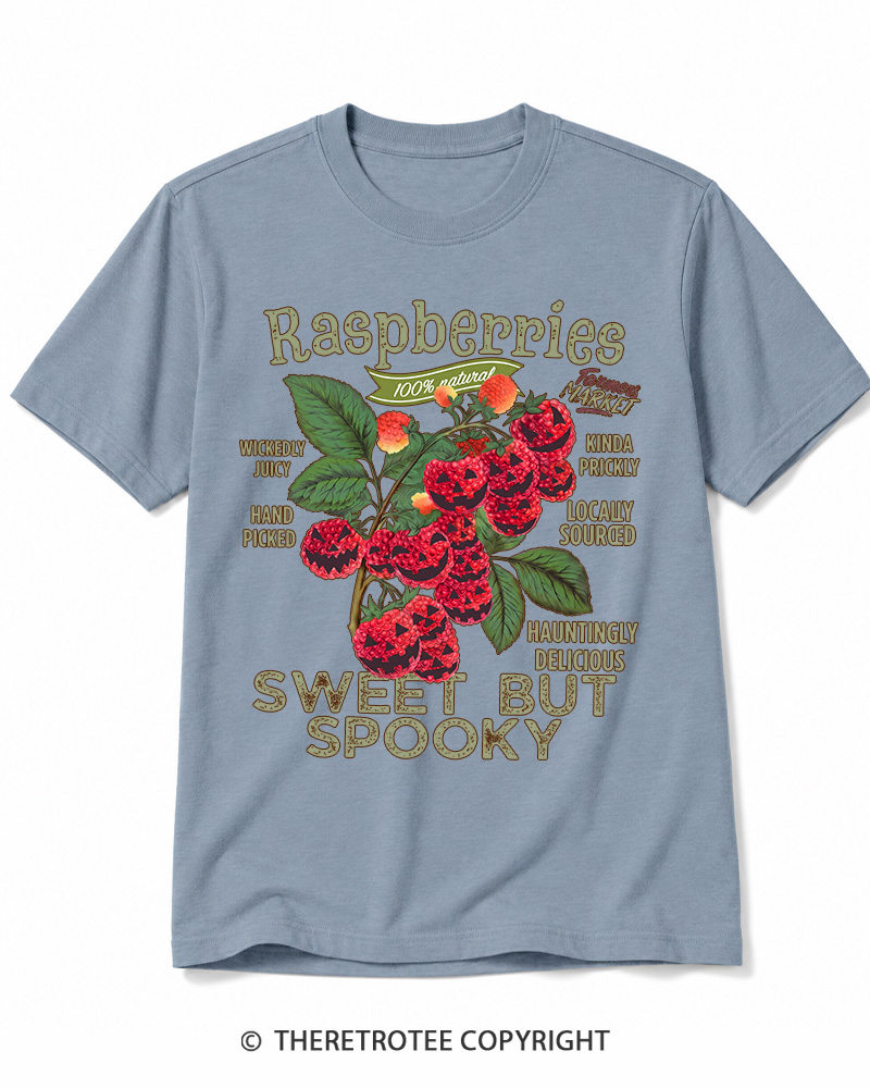 TheRetroTee Haunted Raspberries Halloween 1950s Cotton T-Shirt