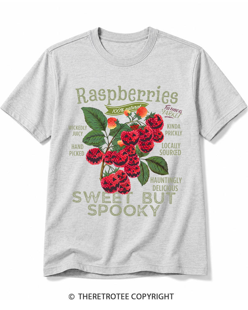 TheRetroTee Haunted Raspberries Halloween 1950s Cotton T-Shirt