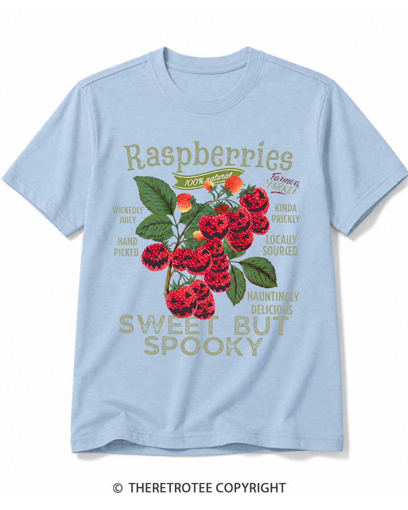 TheRetroTee Haunted Raspberries Halloween 1950s Cotton T-Shirt