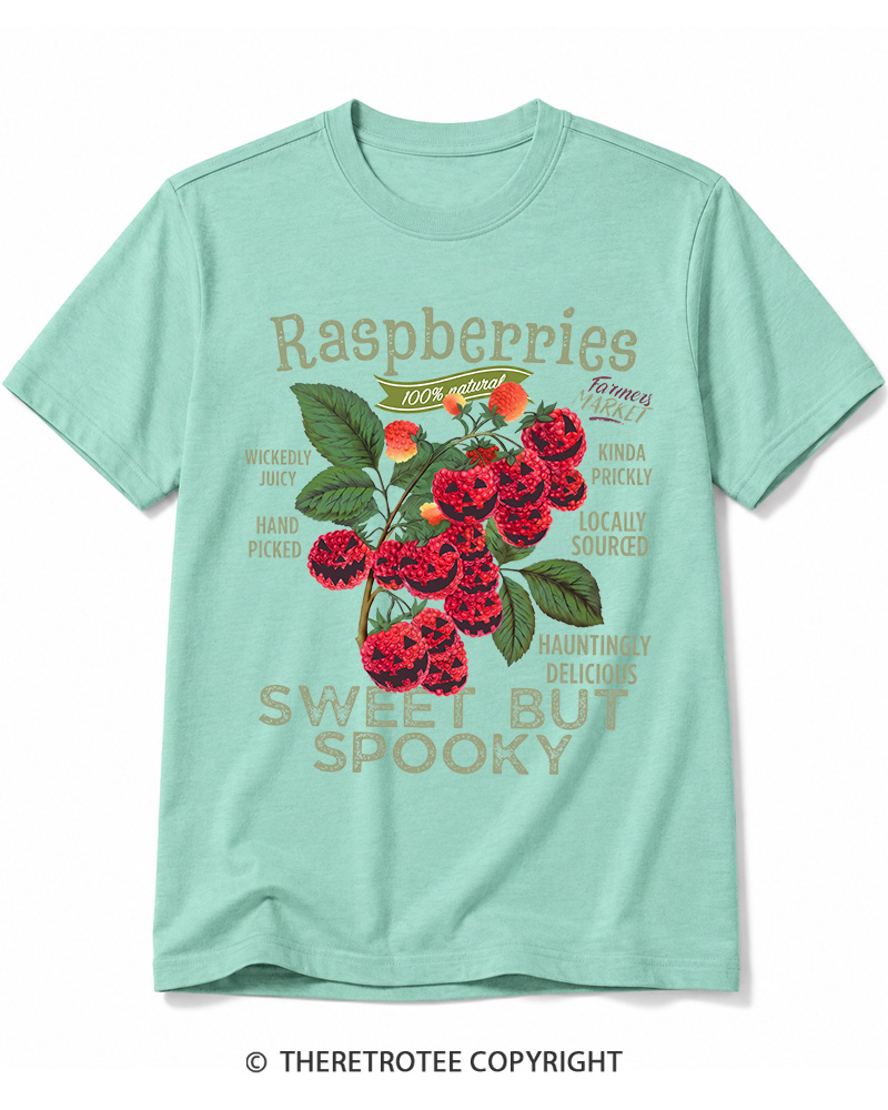 TheRetroTee Haunted Raspberries Halloween 1950s Cotton T-Shirt