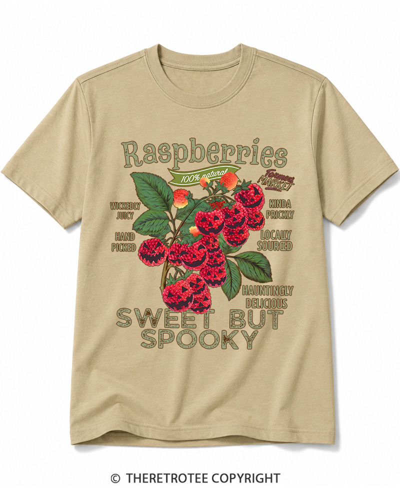 TheRetroTee Haunted Raspberries Halloween 1950s Cotton T-Shirt