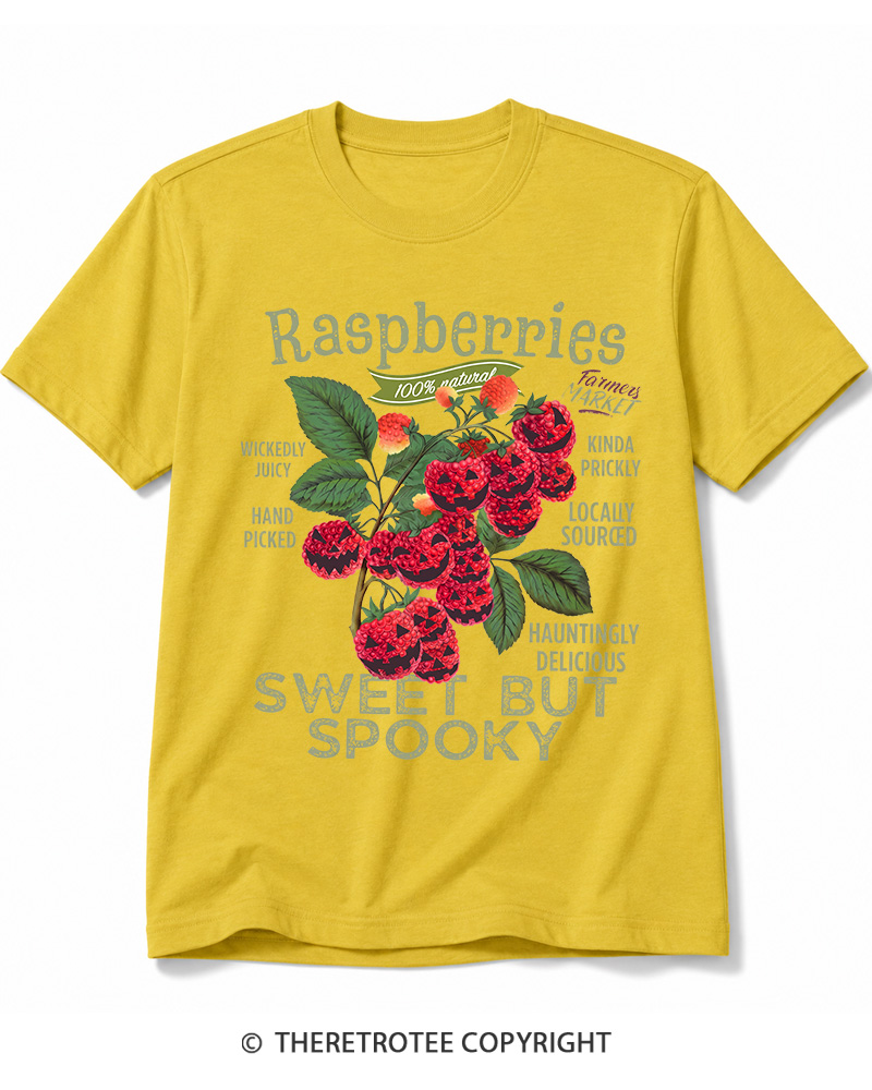 TheRetroTee Haunted Raspberries Halloween 1950s Cotton T-Shirt