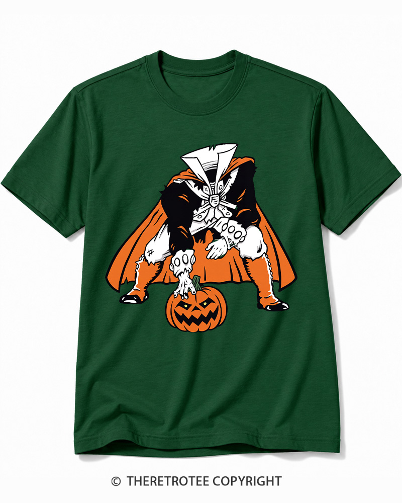 TheRetroTee Headless Horseman Patriots 1970s Cotton T-Shirt